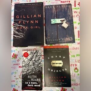 Lot of 4 Mystery/Suspense Fiction Novels- by Ruth Ware & Gillian Flynn *See Desc